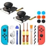 Juego de herramientas 23 en 1 reparación Joy-Con 3D Joystick y desmontaje gamepads Nintendo Switch