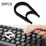 Herramienta de Eliminación de Teclas para Limpieza de Teclado de Computadora 30 Piezas (Negro)