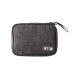 Bolsa de Almacenamiento a Prueba de Polvo para Accesorios Digitales Disco Duro Alimentación Estilo Bolsa para Cable de Datos (Gris)