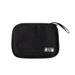 Bolsa de Almacenamiento a Prueba de Polvo para Accesorios Digitales y Cables de Datos de Disco Duro (Negro)