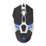 Ratón para Juegos K-Snake Q18 9 Teclas 6400Dpi con Cable 1,5 M (Negro)