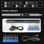 Mini Destornillador Eléctrico ReCargable 11 En 1 con Iluminación 3 LED - Imagen 2