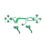 Controlador PS5 con Placa de Circuito de Cinta de Botón y Película Conductora (Verde) y 2 Juegos