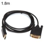 Cable Adaptador DP31 1.8M DP a DVI HD 1080P con Enchufe Chapado en Oro