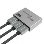 Conmutador Bidireccional DP 8K 60Hz 1.4V 2 En 1 Salida (Gris)