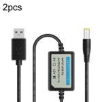 2 Pcs Cable de Alimentación Booster USB DC 5V a 9V para Móvil