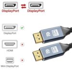 Cable DP 1.4 1.5M Interfaz Chapada en Oro 8K Pantalla Alta Definición Computadora (Plata) - Imagen 3
