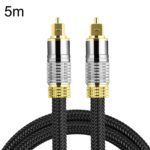 Cable de Audio de Fibra Óptica Co-Tos101 5 m Amplificador de Potencia Altavoz Señal Cuadrado a Cuadrado Audiófilo Digital (Chapado en Oro)