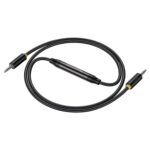 Cable de audio bidireccional Jinghua 3,5 mm 1M para micrófono transcriptor