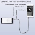 Cable de audio bidireccional Jinghua 3,5 mm 1M para micrófono transcriptor - Imagen 3