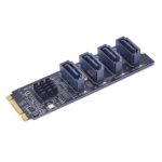 Tarjeta de Transferencia JMB582 M2 Key-M NVMe PCI-E a SATA 3.0 (M2T4Sat-A01) - Imagen 2