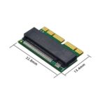 Adaptador M.2 PCIe NVMe SSD para Apple MacBook Air Pro Retina (2013-2017) (Verde) - Imagen 2