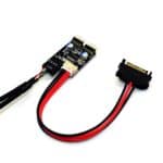 Adaptador de conector de extensión USB 2.0 de 9 pines a HUB de 9 pines doble HUB 1 a 2 con cable de alimentación SATA - Imagen 3