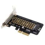 5 Tarjetas de Transferencia NVMe M.2 a PCIe 3.0/4.0 Tarjeta de Expansión X4 de Velocidad Completa Altura Media