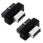 2 Unidades Adaptador Placa Base USB3 19P/20P A Type-E para Chasis Frontal Type-C/USB-C (Negro)