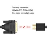 Cable Convertidor HDMI a DVI Veggieg para Computadora, TV y Monitor Intercambiable 15 m - Imagen 3