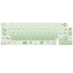 68 Teclas Personalizadas PBT Aumento de Calor 5 Lados (Verde)