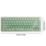 Teclado Mecánico Gaming Bluetooth Wireless 3-Modos RGB Kit Aleación de Aluminio con Keycap (Rosa) - Imagen 3