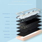 Teclado Mecánico Gaming Bluetooth Wireless 3-Modos RGB Kit Aleación de Aluminio con Keycap (Rosa) - Imagen 4