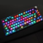 Teclado Mecánico Personalizado Bluetooth Inalámbrico 82 Teclas 3 Modos RGB Hot-Plug Kit + Keycap (Negro)