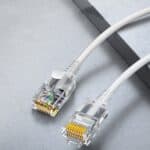 Cable Ethernet Samzhe Cat6A UTP Cable de Conexión de Red 20 Metros (Blanco)