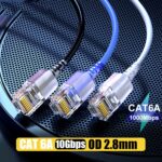 Cable Ethernet Samzhe Cat6A UTP Cable de Conexión de Red 15 m (Blanco) - Imagen 2