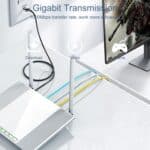 Cable Ethernet Samzhe Cat6A UTP Cable de Conexión de Red 20 Metros (Blanco) - Imagen 4