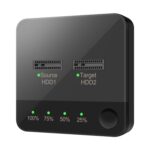 Duplicadora de Disco Duro Sata M.2 SSD Caja de Disco Duro Móvil (Negro)