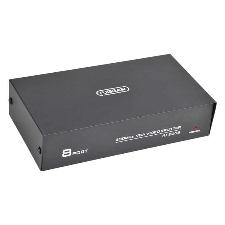 TBD06040746.jpg Divisor VGA Fjgear Fj-2008 1 en 8 Salidas de Video para Computadora con Enchufe de la UE - Imagen 1