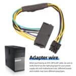 Cable de Alimentación 8 Pines ATX 24P a 8P para Dell Optiplex 3020 / 7020 / 9020 (30 cm) - Imagen 3