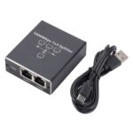 Divisor de Cable de Red RJ45 Compartidor de Red Divisor de 1 a 3 Gigabits