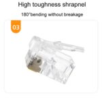 1000 Unidades Puntas Chapadas en Oro 4P4C Cabezas de Cristal de Teléfono Conector de Cable de Auricular de 4 Núcleos - Imagen 4