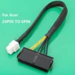 Cable de Conversión para Placa Base Acer 24P a 6P ATX Sin Red 10 cm - Imagen 2