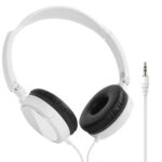 Auriculares Plegables JTY-071 con Cable de 3,5 mm para Música y Piano Sin Micrófono (Blanco)
