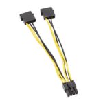 Cable de Alimentación CPU 15 cm IDE Power Dual Large 4 Pines a EPS 8 Pines
