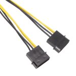 Cable de Alimentación CPU 15 cm IDE Power Dual Large 4 Pines a EPS 8 Pines - Imagen 2