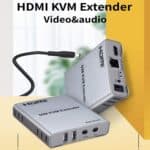 Extensor de Cable de Red HDMI KVM 60 M con Transmisor y Receptor de Audio y Video (Enchufe Estadounidense) - Imagen 2