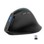 Ratón Inalámbrico Zelotes F36A Recargable Ergonómico Agarre Vertical 6 Botones (Negro) - Imagen 2