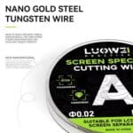 Alambre de acero LUOWEI para separar Pantalla de teléfonos móviles 500 m (0.03mm) - Imagen 3