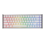 Teclado Mecánico Ajazzalux68 Max RGB con Eje Magnético y Cableado Único (Blanco)