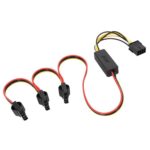 Graphics Card To Hard Disk Drive Cable Hard Disk Drive Power Cable, Graphics Card 8P To Big 4P 1 To 3