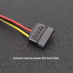 Graphics Card To Hard Disk Drive Cable Hard Disk Drive Power Cable, Graphics Card 8P To Big 4P 1 To 4 - Imagen 4