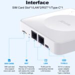 E8 4G Mini CPE Wireless Plug Card Router Dual Network Port WiFi6 Wireless Hotspot, E8 - Imagen 3