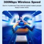 E8 4G Mini CPE Wireless Plug Card Router Dual Network Port WiFi6 Wireless Hotspot, E8 - Imagen 4