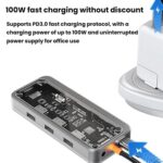 Type-C Docking Station USB HUB Multi Port Hub Computer Converter, SW10V-PRO - Imagen 4