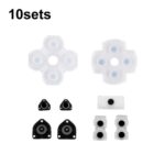 Botón de Goma conductor para Gamepad PS4 1.0 Almohadilla suave 10 sets