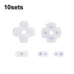 Botón de Goma conductor para Gamepad PS4 5.0 Almohadilla suave 10 sets