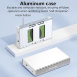 Blueendless U35KS SAS/SATA Mobile Hard Disk Enclosure 2.5/3.5 inch Desktop Laptop Full Metal SSD Enclosure, EU Plug - Imagen 3
