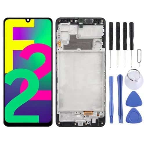 Pantalla Completa Original Super AMOLED para Samsung Galaxy F22 con Marco