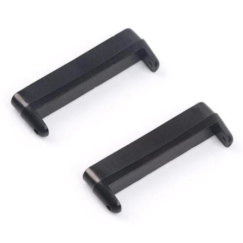 Conectores Universales de Banda de Reloj de Metal para Fitbit Versa 4 y Sense 2 (Negro) 1 Par